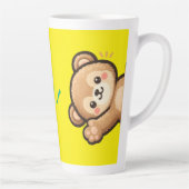 Cute Bear Hi Latte Mug | Kawaii Coffee Cup (Droite)