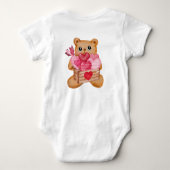 Cute bear in love full of love romper (Achterkant)