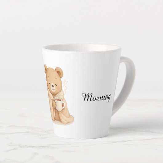 Cute Bear Latte Mug (Angle droit)