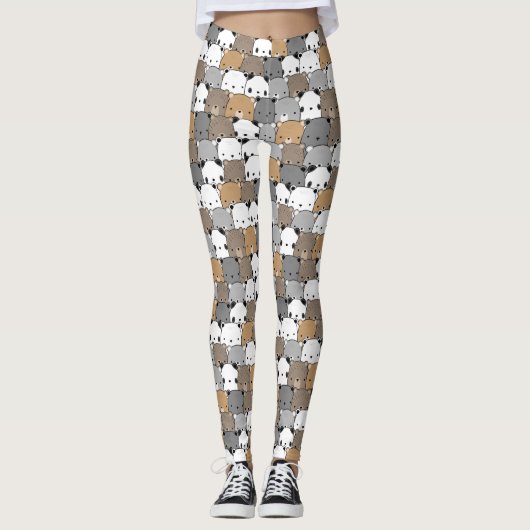 Cute Bear Leggings Motifs (Devant)