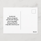 Cute Bear Nurse portant une carte postale Merci Ma (Dos)