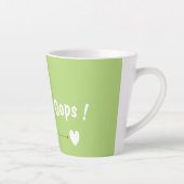 Cute Bear “Oops!” Green Latte Mug – Kawaii Bear  (Droite)
