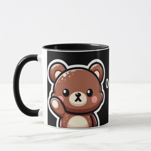 Cute Bear Oops Mug | Funny Kawaii Coffee Cup Mok (Links)