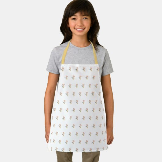 Cute Bear Pattern Apron Schort (Insitu)