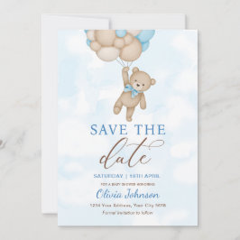 Cute Bear Save the Date Kaart