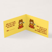 Cute Bear Thème Garçon Bébé Douche Invitations (Inside)
