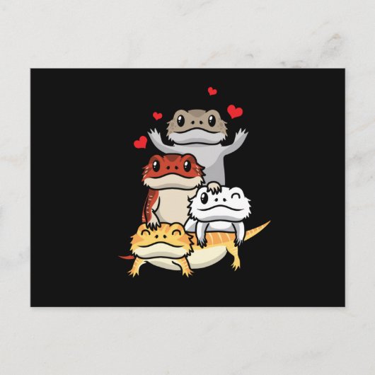 Cute Bearded Dragon Pogona Briefkaart (Voorkant)