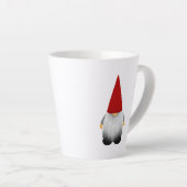 Cute Bearged kerst Gnome Latte Mok (Rechterhoek)