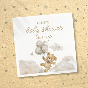 Cute Bearly Wait Geslachtsonafhankelijke Baby Show Servet