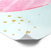 Cute Bears Twins Boy Girl Baby shower Affiche de b (Coin)