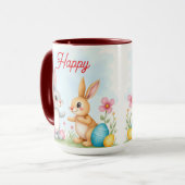 Cute Beautiful Easter Bunnies Modern Collection Mok (Voorkant links)