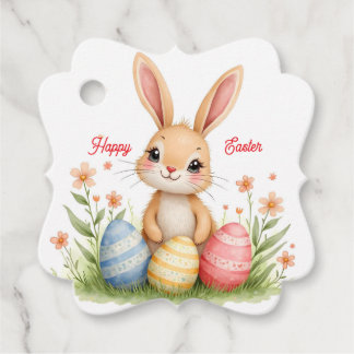Cute Beautiful Easter Bunny Popular Collection Bedankjes Labels