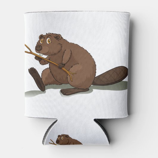 Cute beaver blikjeskoeler (Voorkant)