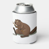 Cute beaver blikjeskoeler (Blikje Achterkant)