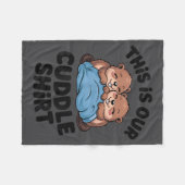 Cute Beaver Couple This Is Our Cuddle Fleece Deken (Voorkant (Horizontaal))