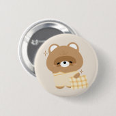 Cute Beaver Ronde Button 5,7 Cm (Voorkant /achterkant)