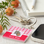 Cute Beaver Sleutelhanger (Voorkant Rechts)