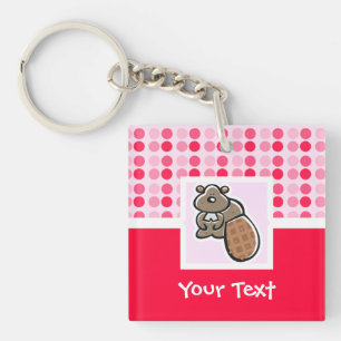Cute Beaver Sleutelhanger