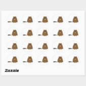 Cute Beaver Stickers (Vel)