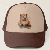Cute Beaver Trucker Pet (Voorkant)
