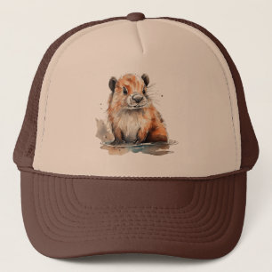 Cute Beaver Trucker Pet