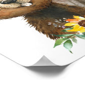 Cute Beaver Woodland Animal Nursery | Impression m (Coin)