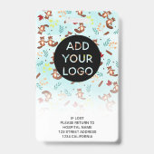 Cute beavers logo code kinderfotograaf badge (Achterkant)