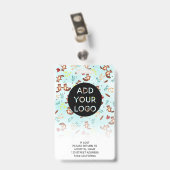 Cute beavers logo code kinderfotograaf badge (Achterkant met clip)