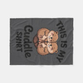 Cute Beavers This Is My Cuddle  Fleece Deken (Voorkant (Horizontaal))