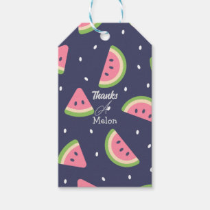Cute Bedankt a Melon Bedankt Watermeloen Birthday Cadeaulabel