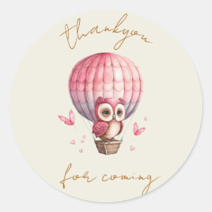 Cute Bedankt Klassieke Ronde Sticker