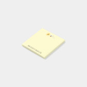 Cute Bee and Daisy Personalize Post-it Note (Schuin)