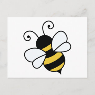 Cute bee briefkaart