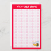Cute Bee Briefpapier (Voorkant / Achterkant)