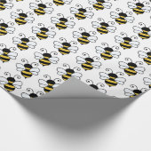 Cute bee cadeaupapier (Hoek)