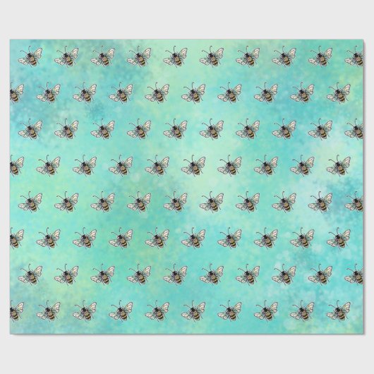 Cute Bee Cadeaupapier (Vlak)