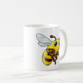 Cute Bee Character Koffiemok (Voorkant rechts)