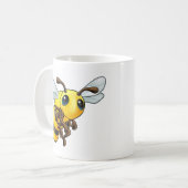 Cute Bee Character Koffiemok (Voorkant links)