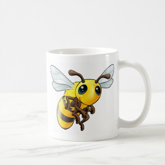 Cute Bee Character Koffiemok (Rechts)
