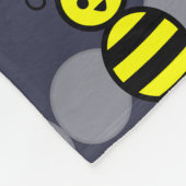 Cute Bee Fleece Blanket (Hoek)