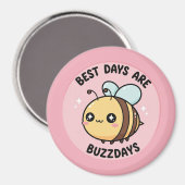 Cute Bee Fridge Magnet – Kawaii Bumblebee Decor (Recto/Verso)
