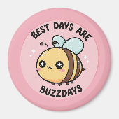 Cute Bee Fridge Magnet – Kawaii Bumblebee Decor (Devant)