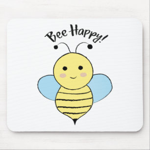 Cute Bee Happy Muismat