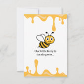 Cute Bee Honey Drivers 1st Birthday Invitation Ada (Dos)