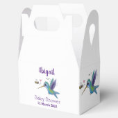 Cute bee hummingbird cartoon illustration bedankdoosjes (Geopend)