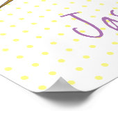 Cute bee hummingbird cartoon illustration poster (Hoek)