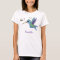 Cute bee hummingbird cartoon illustration
