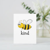 Cute Bee Kind Briefkaart (Staand voorkant)