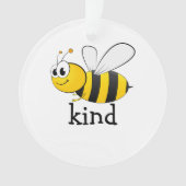 Cute Bee Kind Ornament (voorkant)