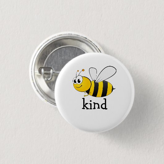 Cute Bee Kind Ronde Button 3,2 Cm (Voorkant /achterkant)